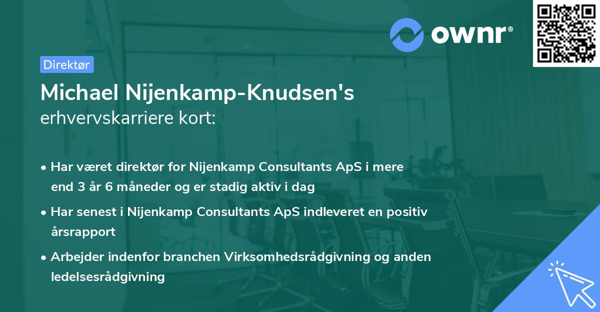 Michael Nijenkamp-Knudsen's erhvervskarriere kort