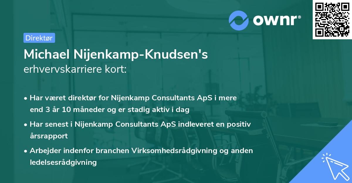 Michael Nijenkamp-Knudsen's erhvervskarriere kort