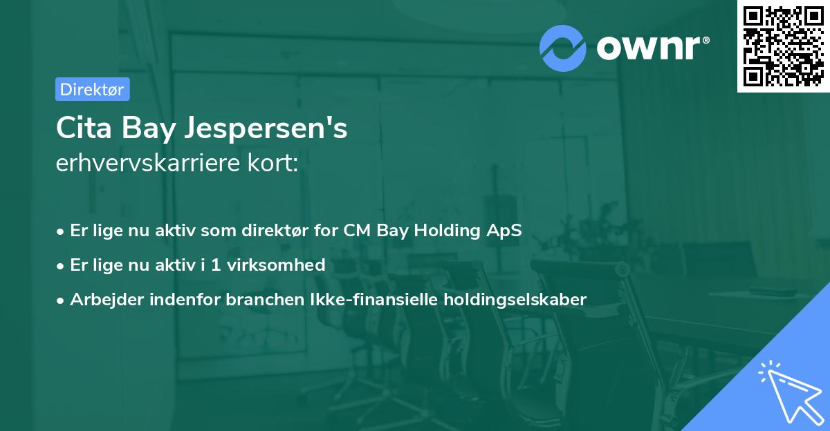 Cita Bay Jespersen's erhvervskarriere kort