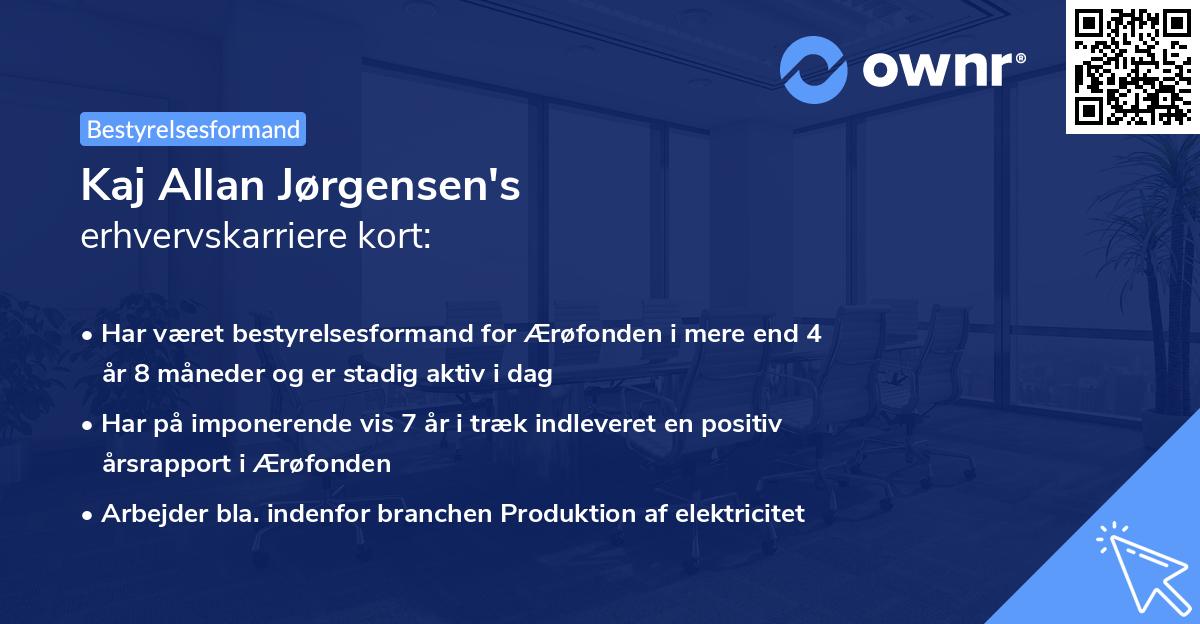 Kaj Allan Jørgensen's erhvervskarriere kort