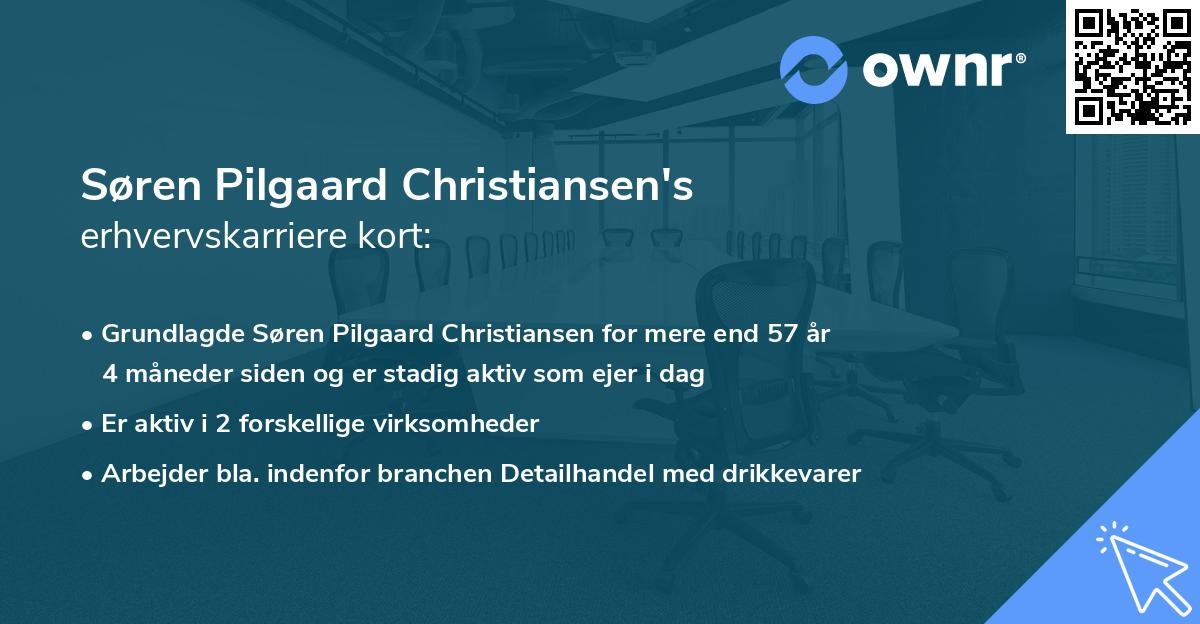 Søren Pilgaard Christiansen's erhvervskarriere kort