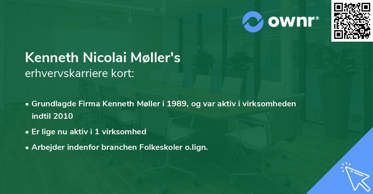 Kenneth Nicolai Møller's erhvervskarriere kort