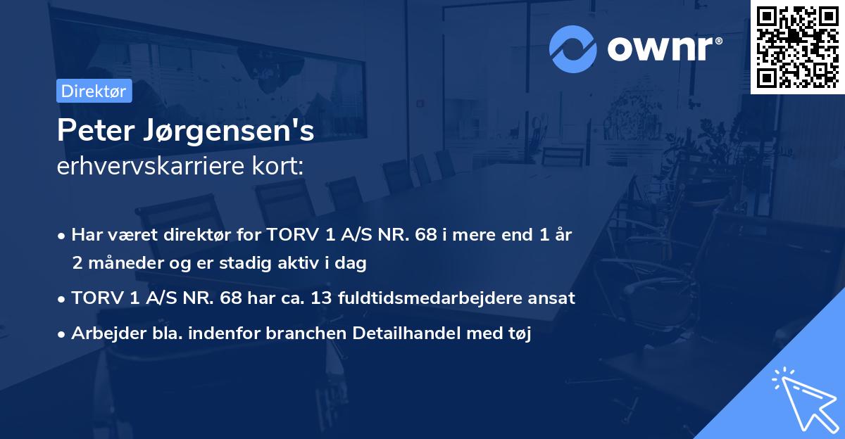 Peter Jørgensen's erhvervskarriere kort