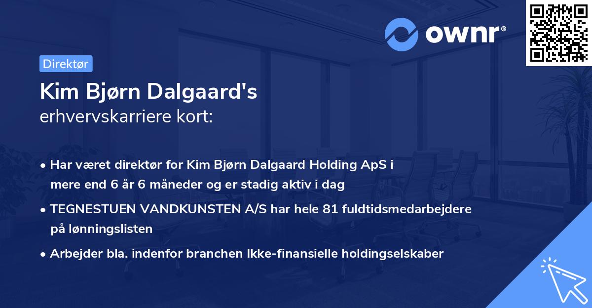 Kim Bjørn Dalgaard's erhvervskarriere kort