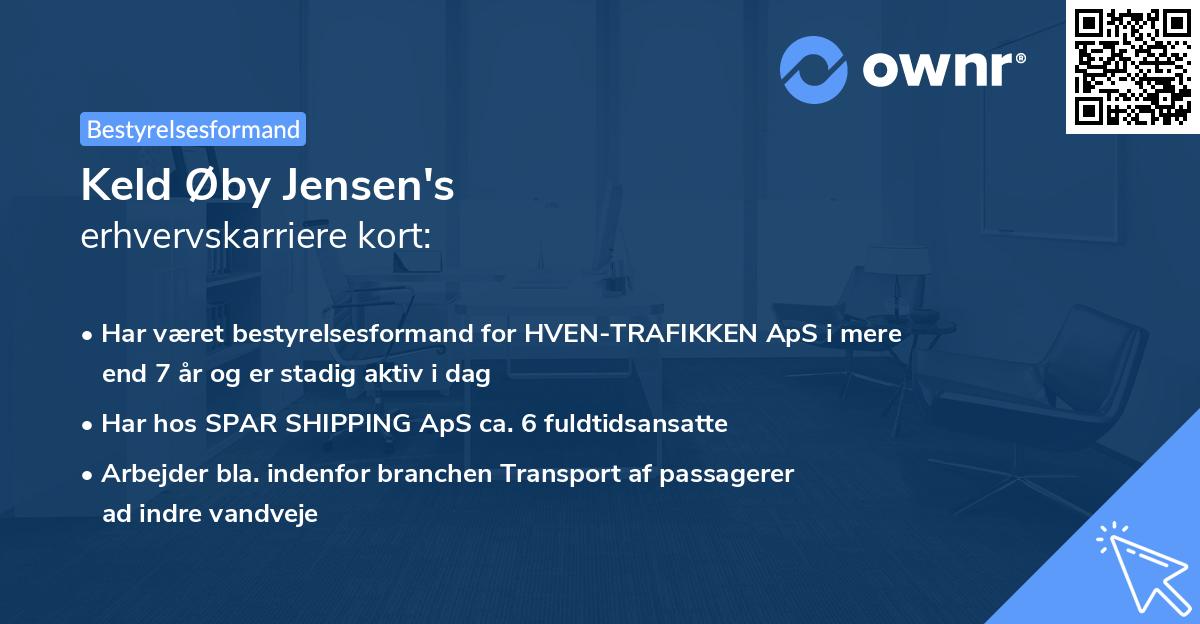 Keld Øby Jensen's erhvervskarriere kort
