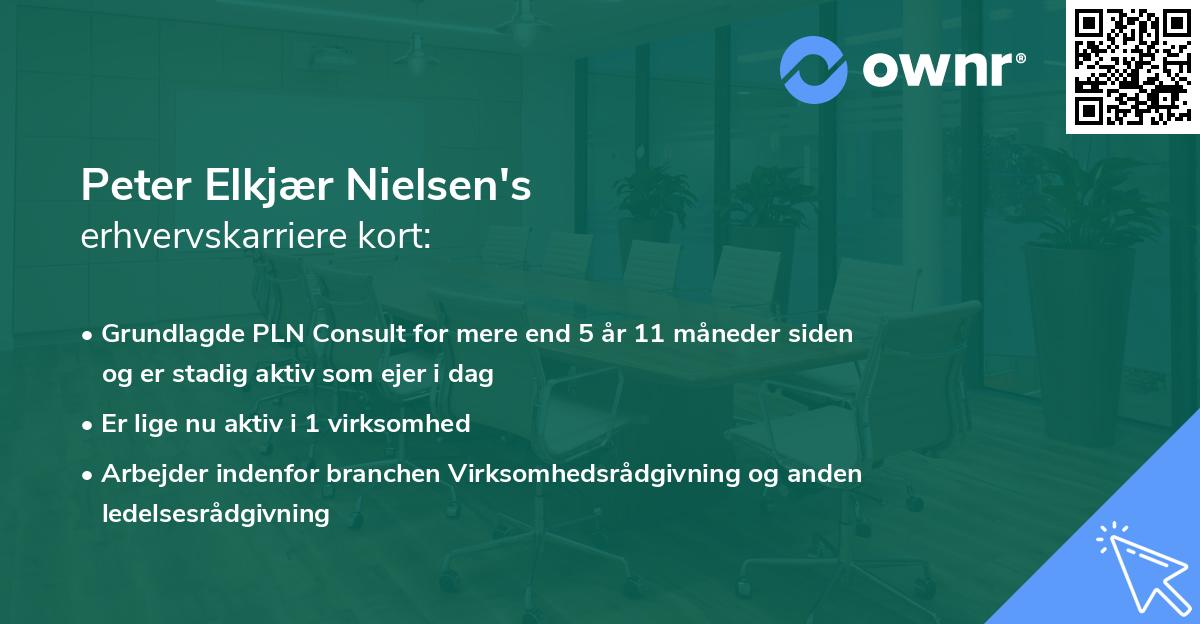 Peter Elkjær Nielsen's erhvervskarriere kort