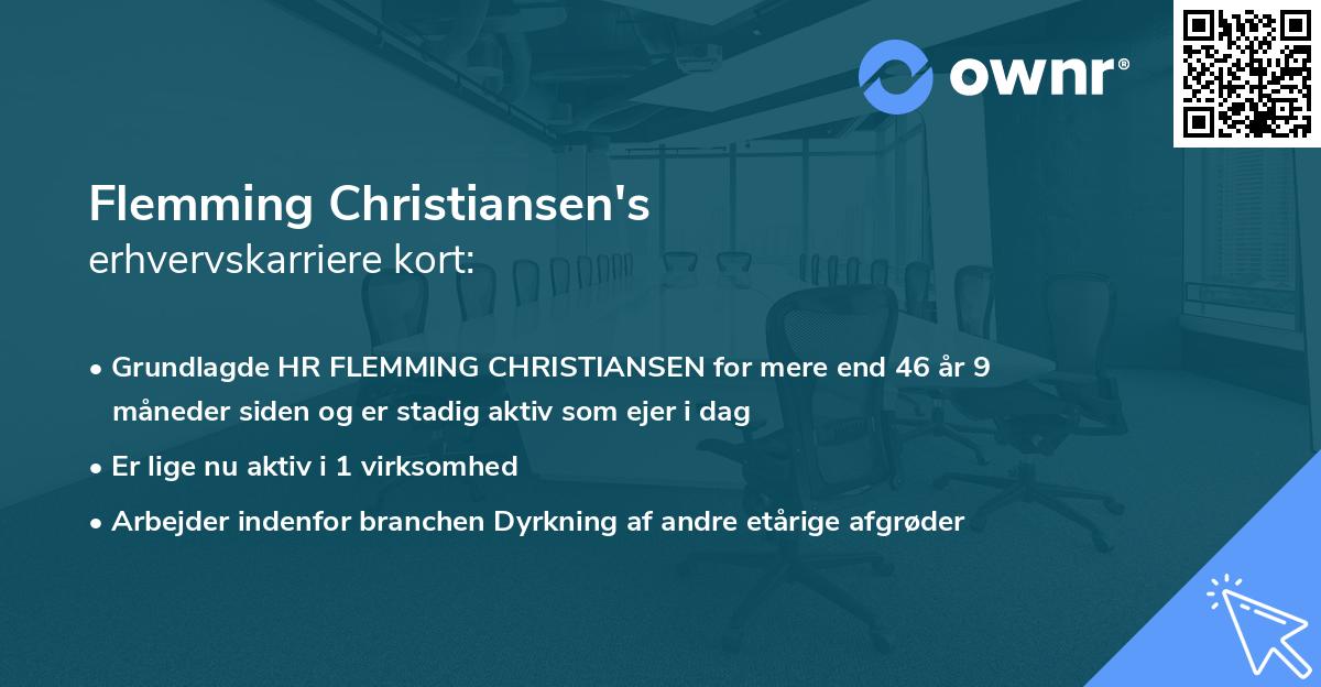 Flemming Christiansen's erhvervskarriere kort