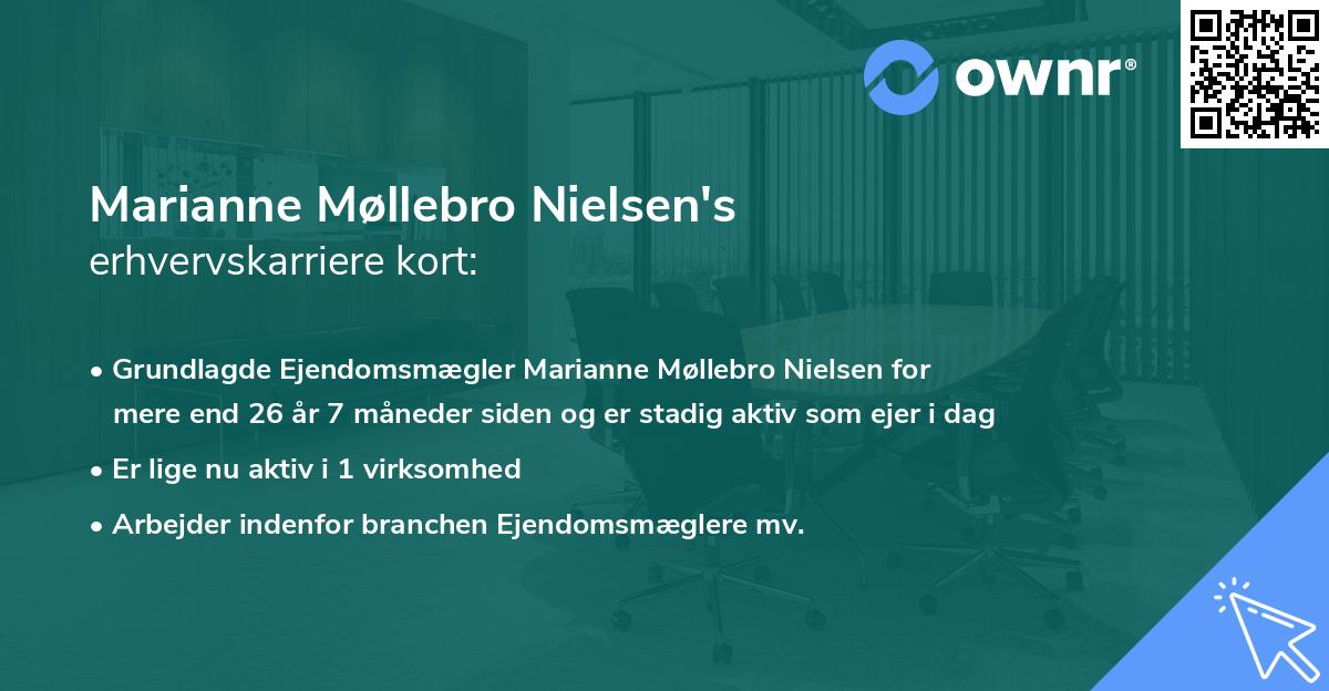 Marianne Møllebro Nielsen's erhvervskarriere kort