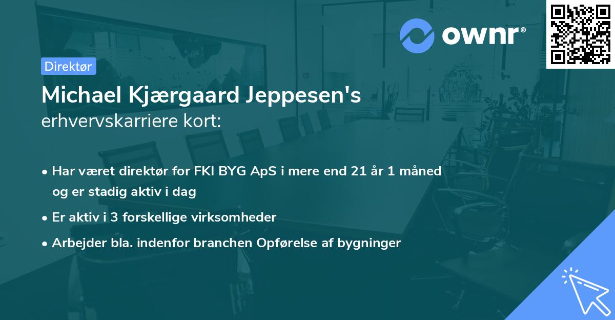 Michael Kjærgaard Jeppesen's erhvervskarriere kort
