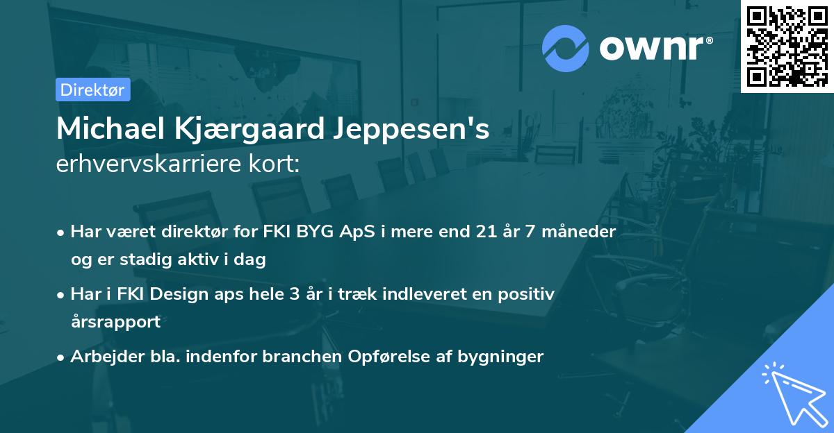 Michael Kjærgaard Jeppesen's erhvervskarriere kort