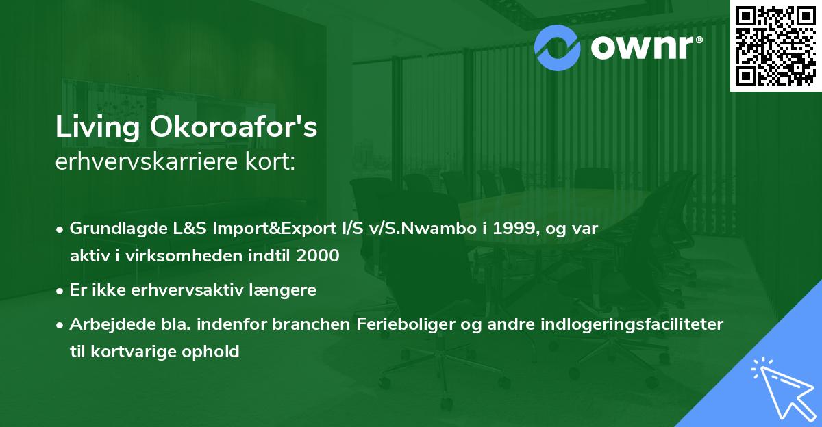 Living Okoroafor's erhvervskarriere kort