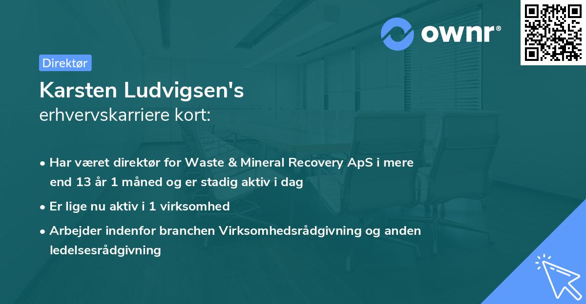 Karsten Ludvigsen's erhvervskarriere kort