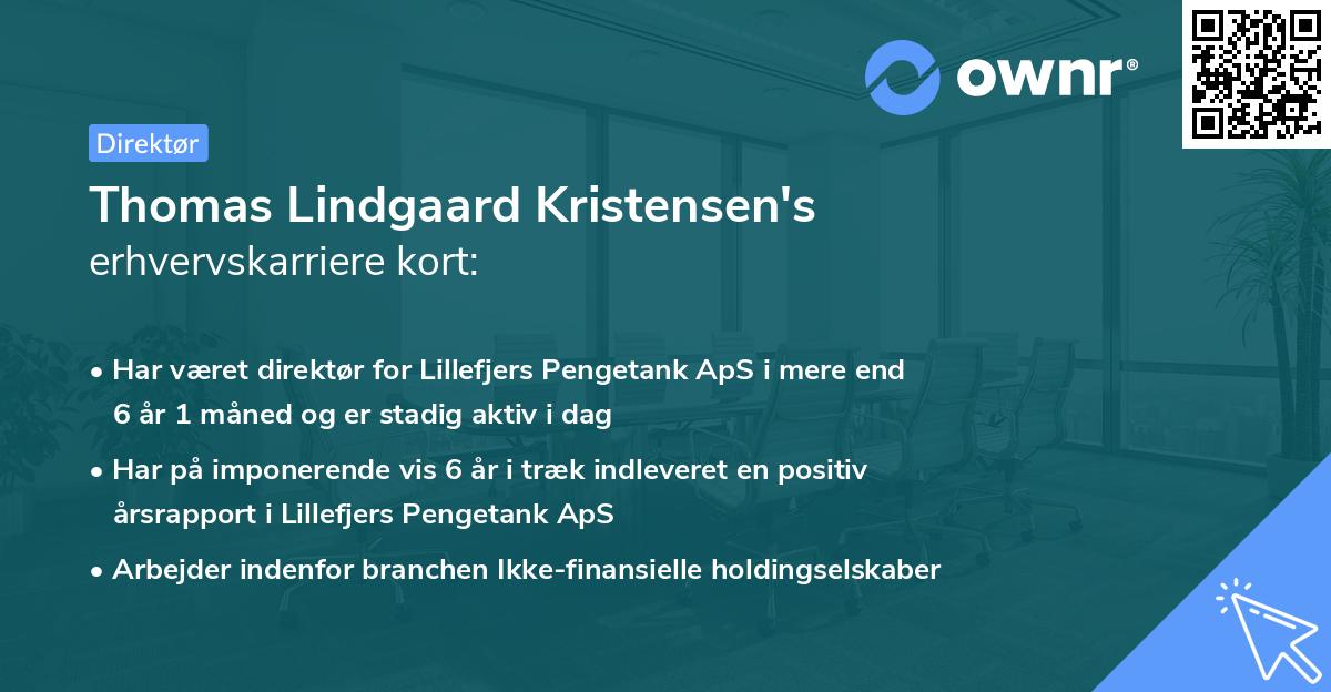 Thomas Lindgaard Kristensen's erhvervskarriere kort