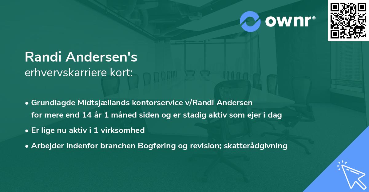 Randi Andersen's erhvervskarriere kort