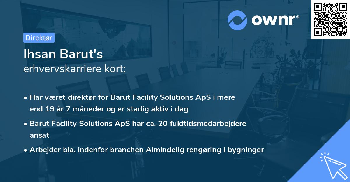 Ihsan Barut's erhvervskarriere kort
