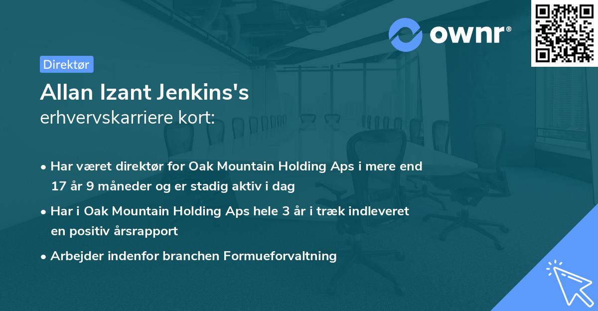 Allan Izant Jenkins's erhvervskarriere kort