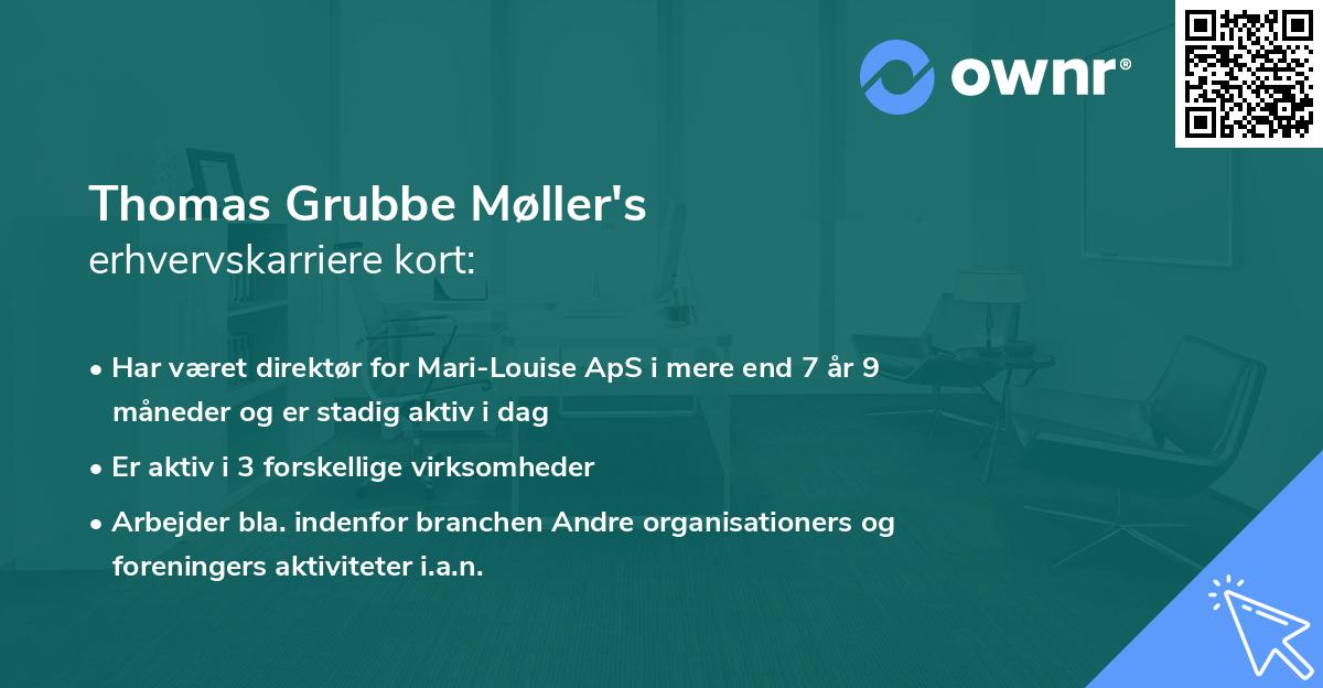 Thomas Grubbe Møller's erhvervskarriere kort