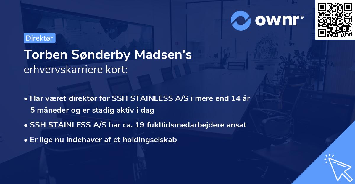 Torben Sønderby Madsen's erhvervskarriere kort