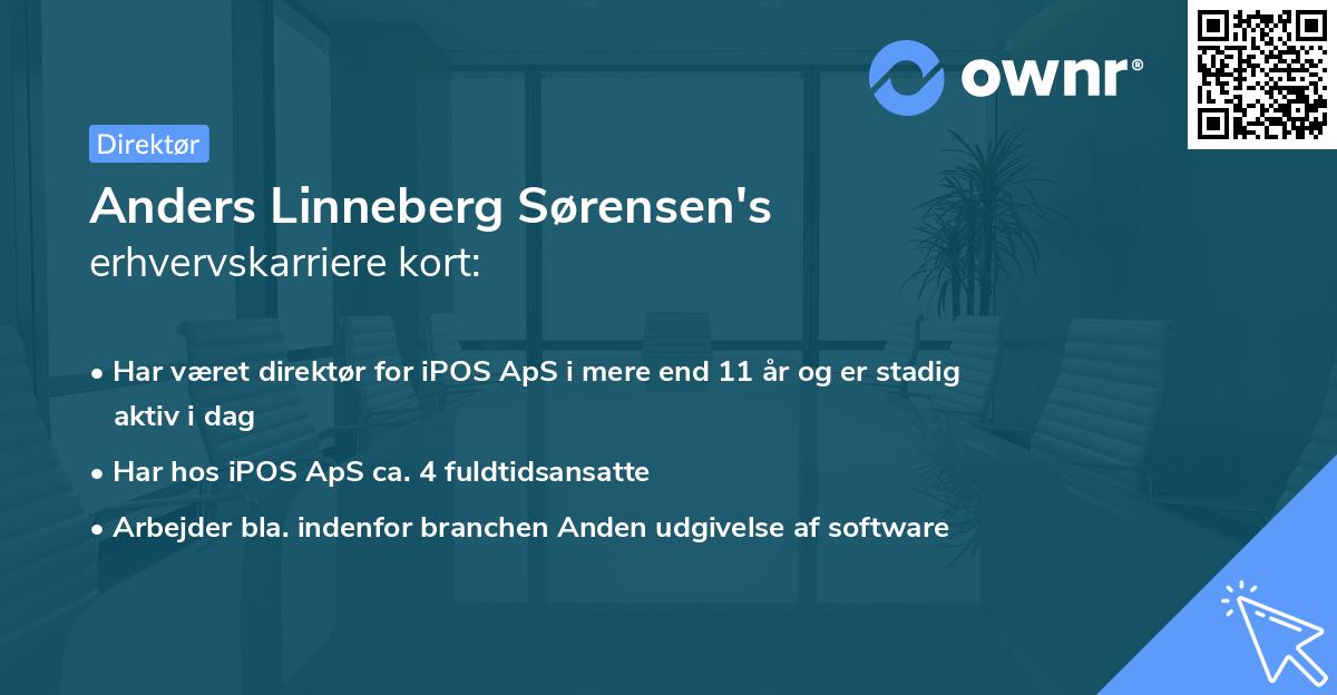 Anders Linneberg Sørensen's erhvervskarriere kort