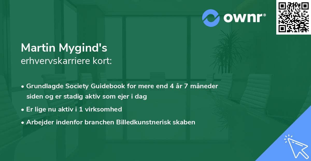 Martin Mygind's erhvervskarriere kort