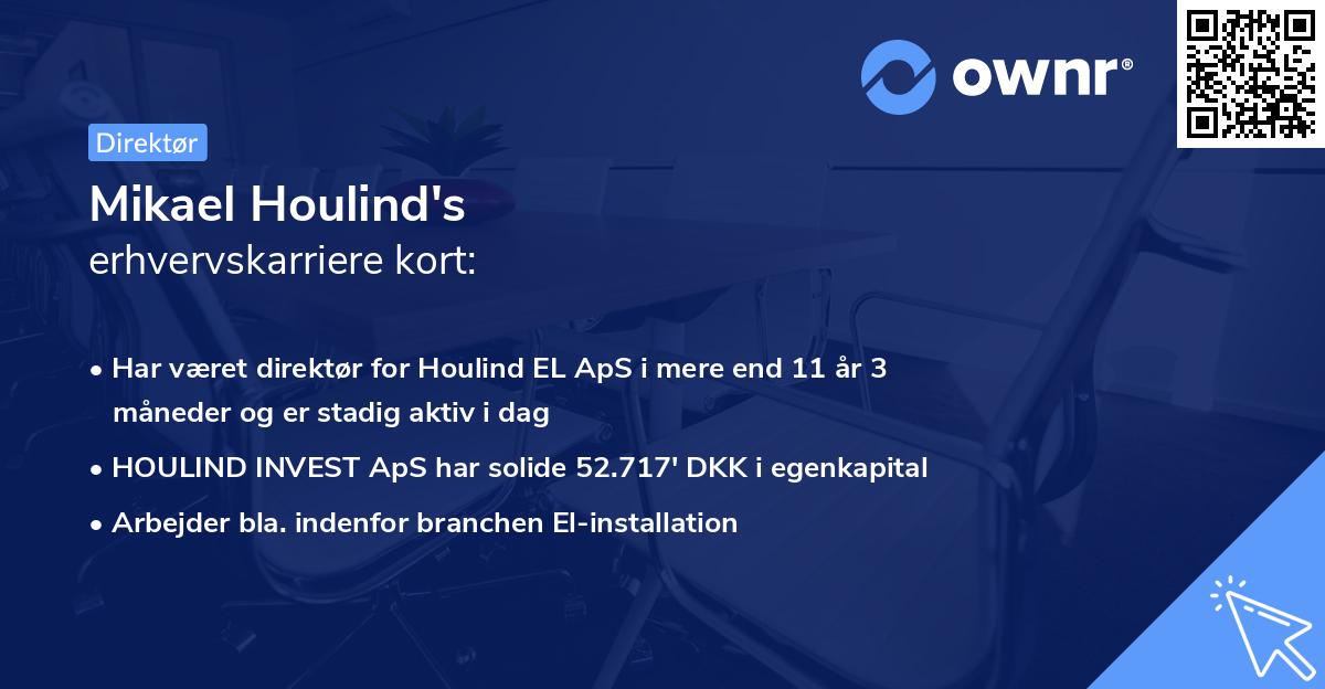 Mikael Houlind's erhvervskarriere kort