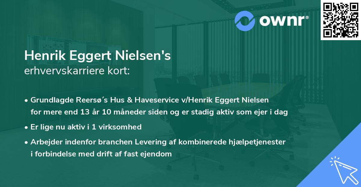 Henrik Eggert Nielsen's erhvervskarriere kort