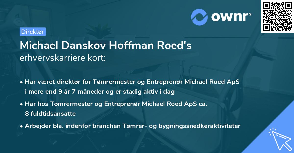 Michael Danskov Hoffman Roed's erhvervskarriere kort