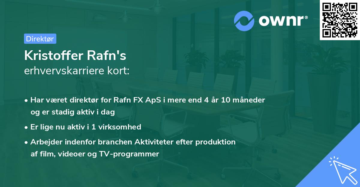 Kristoffer Rafn's erhvervskarriere kort