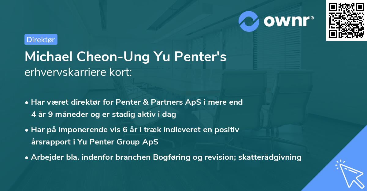 Michael Cheon-Ung Yu Penter's erhvervskarriere kort