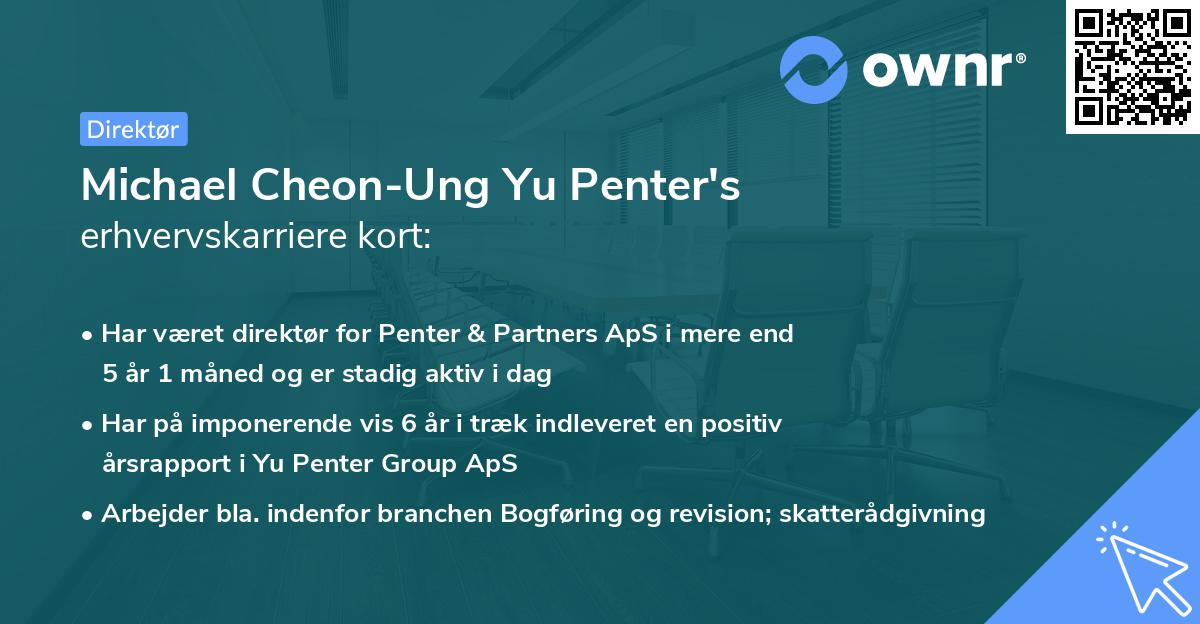 Michael Cheon-Ung Yu Penter's erhvervskarriere kort