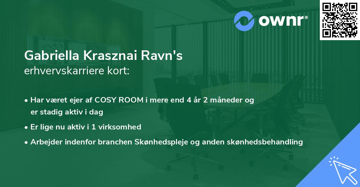 Gabriella Krasznai Ravn's erhvervskarriere kort
