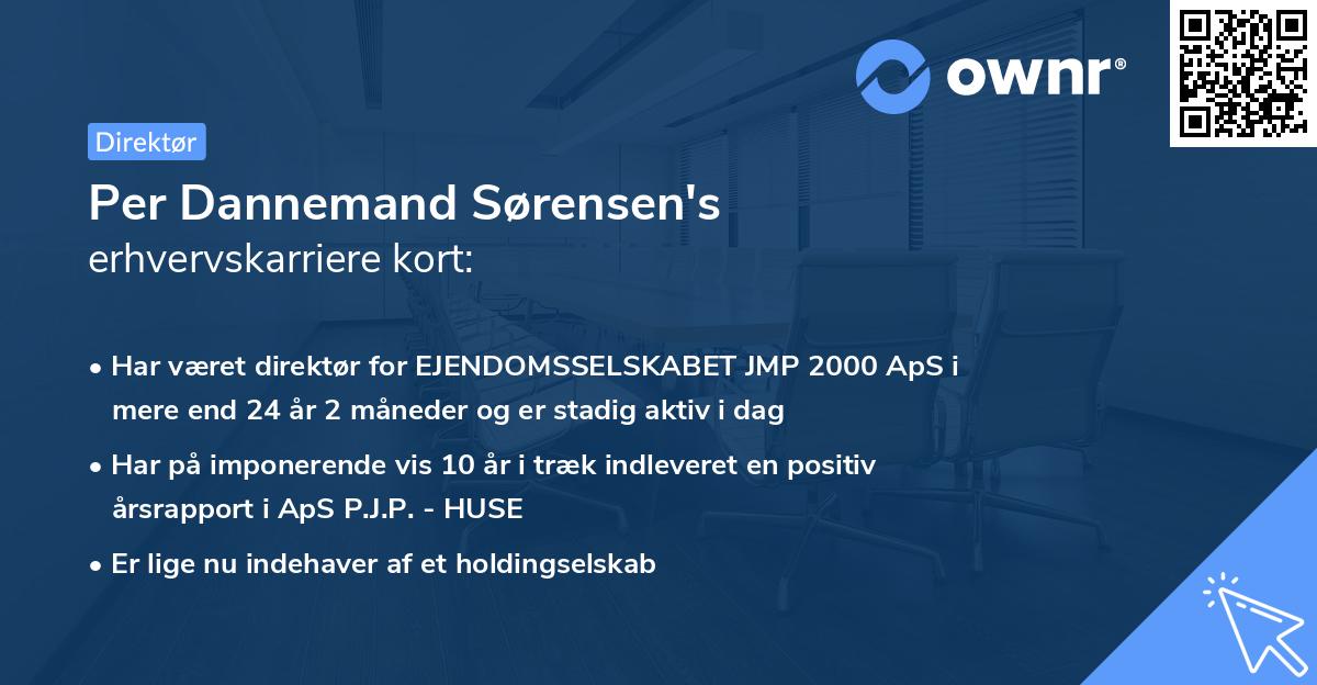 Per Dannemand Sørensen's erhvervskarriere kort