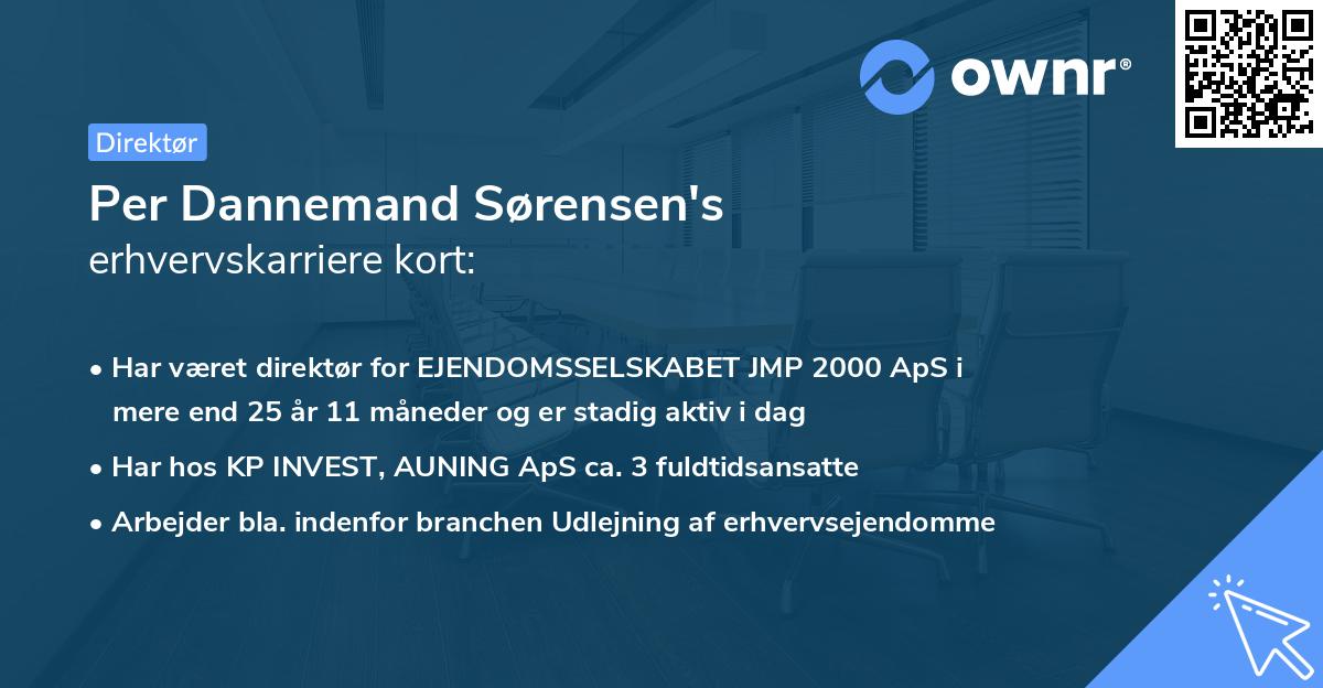 Per Dannemand Sørensen's erhvervskarriere kort