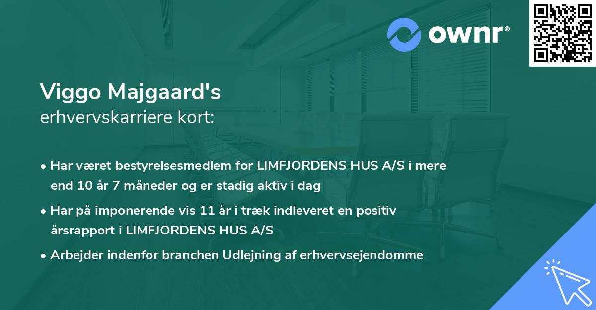 Viggo Majgaard's erhvervskarriere kort