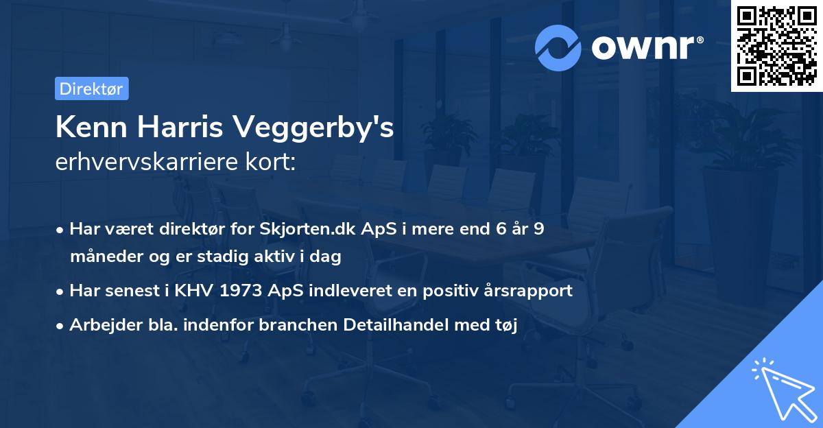 Kenn Harris Veggerby's erhvervskarriere kort