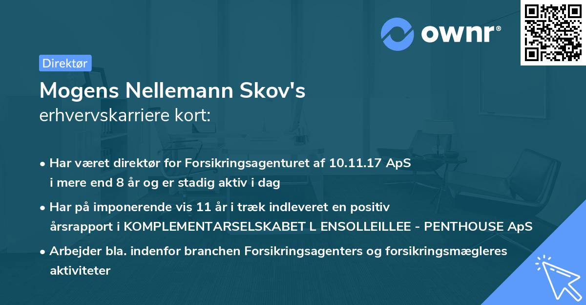 Mogens Nellemann Skov's erhvervskarriere kort