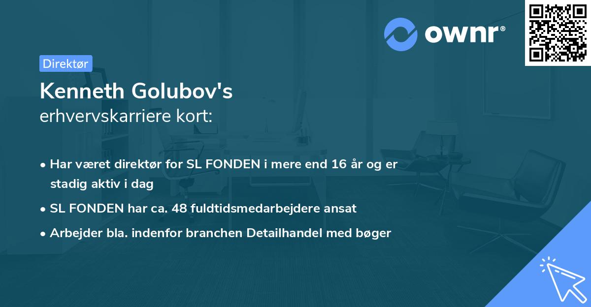 Kenneth Golubov's erhvervskarriere kort