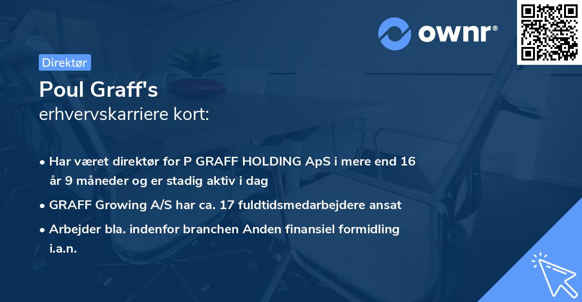 Poul Graff's erhvervskarriere kort