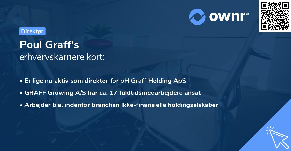 Poul Graff's erhvervskarriere kort