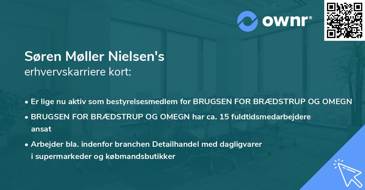 Søren Møller Nielsen's erhvervskarriere kort