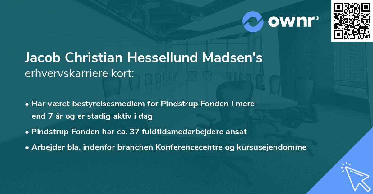 Jacob Christian Hessellund Madsen's erhvervskarriere kort