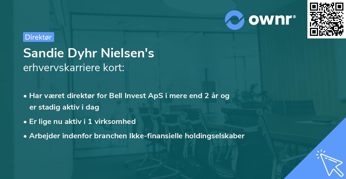 Sandie Dyhr Nielsen's erhvervskarriere kort