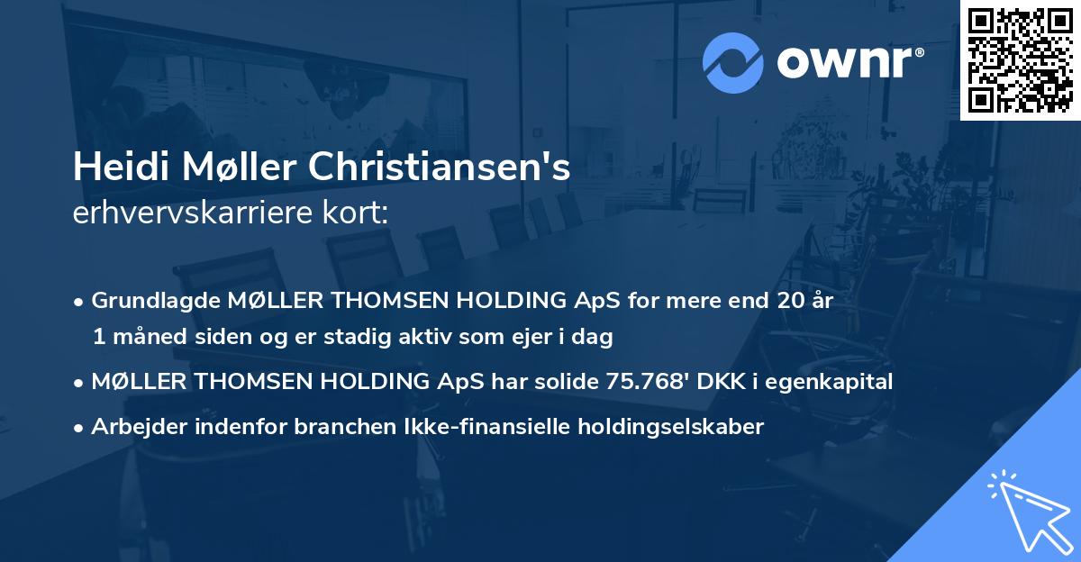 Heidi Møller Christiansen's erhvervskarriere kort