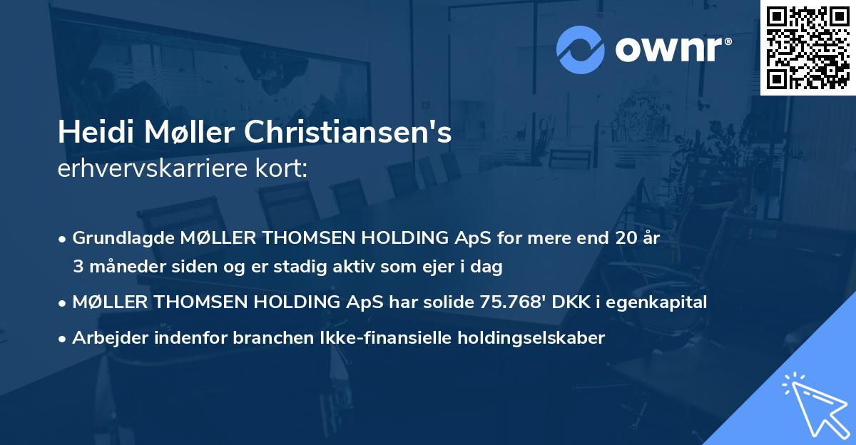 Heidi Møller Christiansen's erhvervskarriere kort