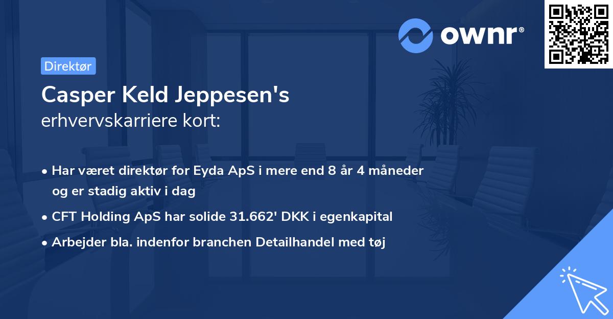 Casper Keld Jeppesen's erhvervskarriere kort