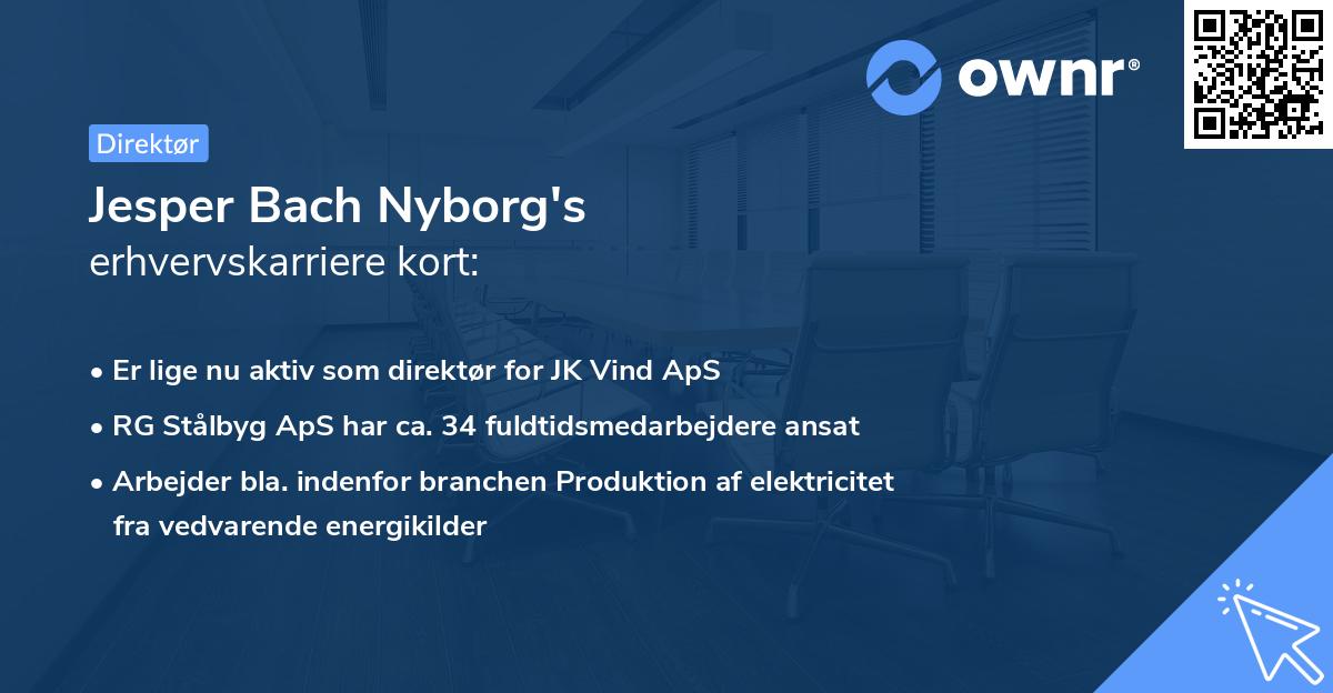 Jesper Bach Nyborg's erhvervskarriere kort