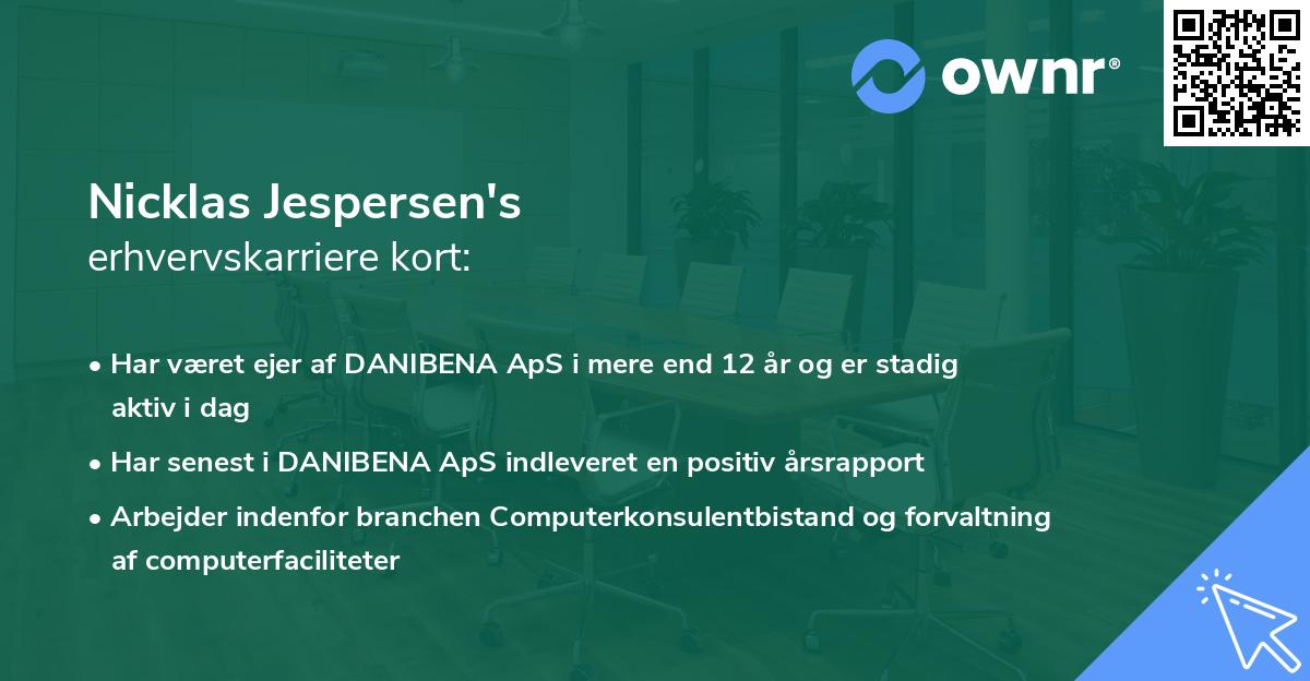 Nicklas Jespersen's erhvervskarriere kort