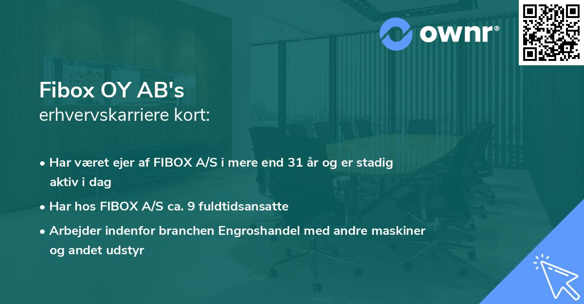 Fibox OY AB's erhvervskarriere kort