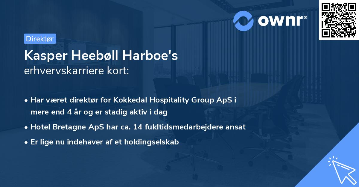 Kasper Heebøll Harboe's erhvervskarriere kort