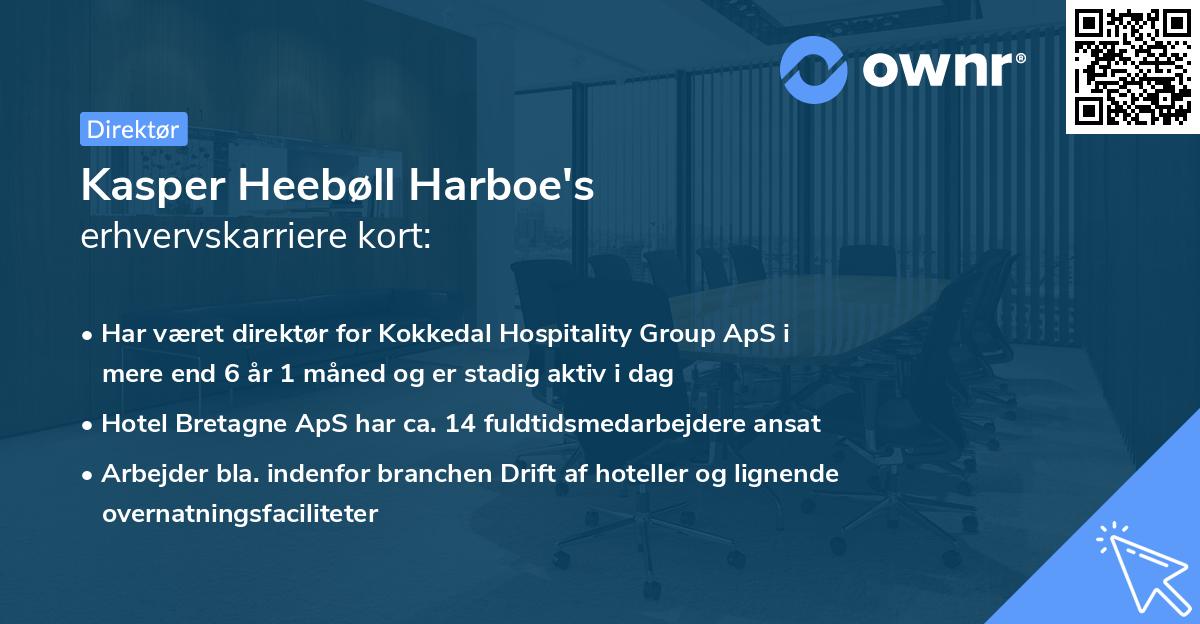 Kasper Heebøll Harboe's erhvervskarriere kort